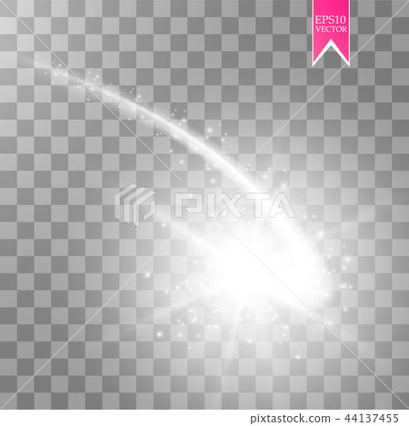 A bright comet with large dust. Falling Star. A bright comet with large dust. Falling Star. 44137455