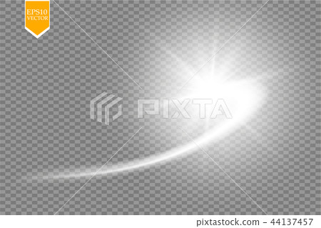 A bright comet with large dust. Falling Star. 44137457