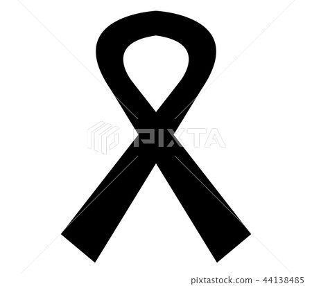 mourning ribbon icon 44138485