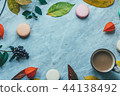 Autumn fall flat lay composition isolated 44138492