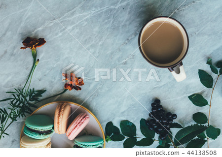 Autumn fall flat lay composition isolated Autumn fall flat lay composition isolated 44138508