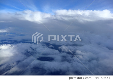 Sky and clouds taken from an aircraft Sky and clouds taken from an aircraft 44139635