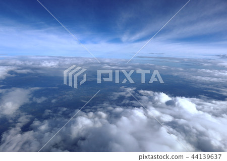 Sky and clouds taken from an aircraft 44139637