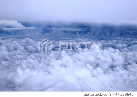 Sky and clouds taken from an aircraft Sky and clouds taken from an aircraft 44139645