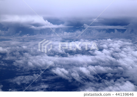 Sky and clouds taken from an aircraft Sky and clouds taken from an aircraft 44139646