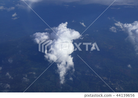 Sky and clouds taken from an aircraft Sky and clouds taken from an aircraft 44139656