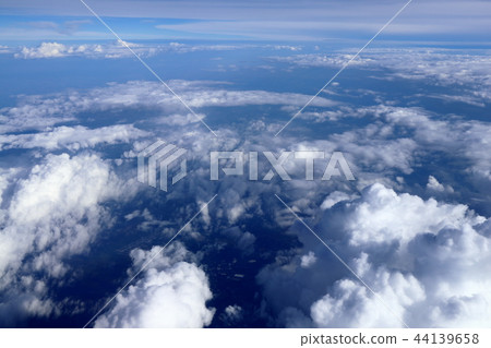Sky and clouds taken from an aircraft Sky and clouds taken from an aircraft 44139658
