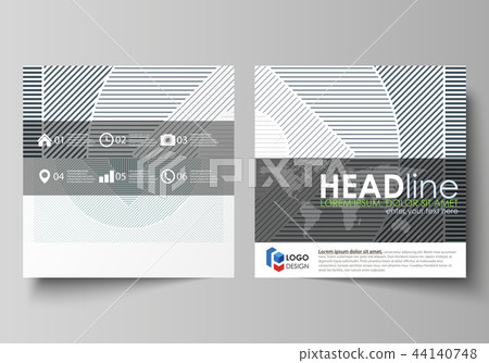 Business templates for square design brochure, flyer, booklet, report. Leaflet cover, abstract 44140748
