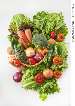 Collection of fresh raw vegetables 44140937
