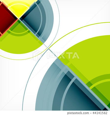 Creative circles geometric abstract background with 3d effect Creative circles geometric abstract background with 3d effect 44141582