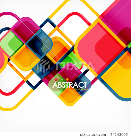 Abstract background, square shapes geometric... - Stock Illustration ...