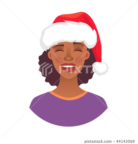 portrait of african woman in hat 44143089