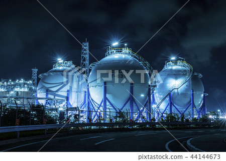 Large gas tank lit up 44144673