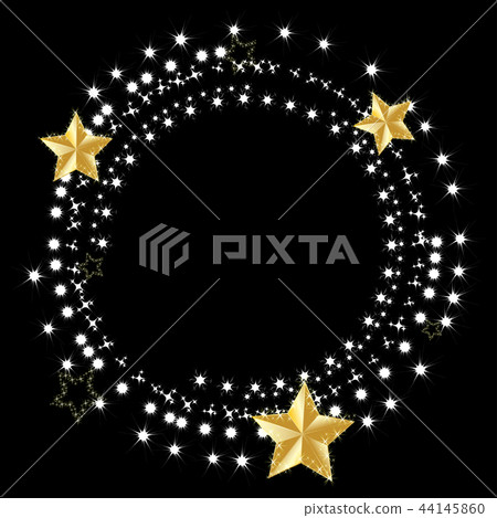 vector of gold star glowing with light effect 44145860