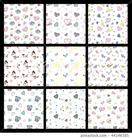 seamless pattern vector illustration on a white - Stock Illustration ...