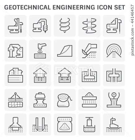 geotechnical engineering icon 44146457
