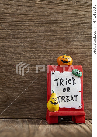 Halloween Party on wooden background Halloween Party on wooden background 44148539