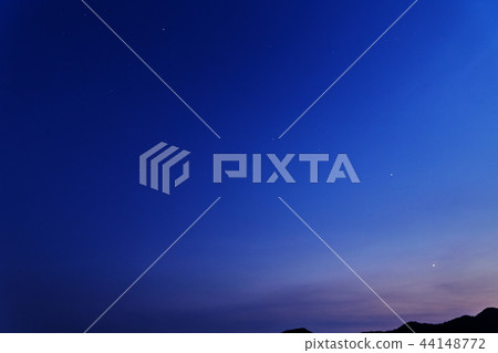 sky with stars  Mountain 44148772