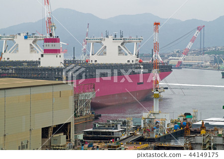 Landscape of a shipyard 44149175
