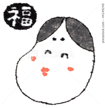 幸運的插圖“ Otafuku” 幸運的插圖“ Otafuku” 44149248
