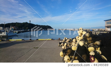 Fishing harbor holiday morning Fishing harbor holiday morning 44149389