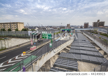 Aichi Prefecture Nagoya cityscape National highway No. 302 Tenhaku Ward Ueda IC 44149915