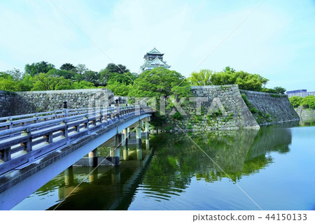 大阪城堡以綠色 44150133