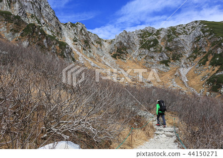 Mountain climbing start 44150271