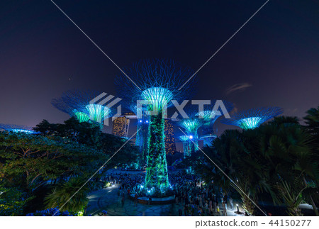 Singapore Gardens by the Bay Night view 44150277
