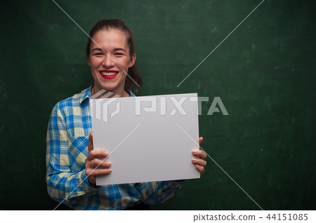 Portrait of beautiful student girl 44151085