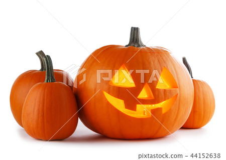 Halloween Pumpkins on white 44152638