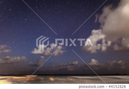 Sky full of stars above the ocean. Sky full of stars above the ocean. 44152826
