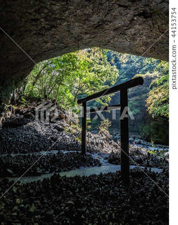 宮崎縣,天安川原的鳥居門的輪廓 宮崎縣,天安川原的鳥居門的輪廓 44153754