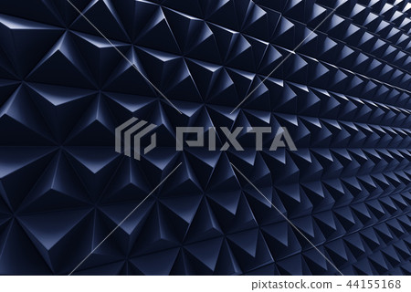 Abstract dark background of polygonal triangle shape 44155168