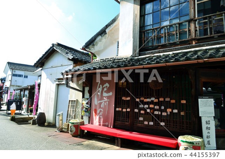 佐賀縣鹿島的Himae Hamajuku重要的傳統建築保護區的城鎮景觀 佐賀縣鹿島的Himae Hamajuku重要的傳統建築保護區的城鎮景觀 44155397