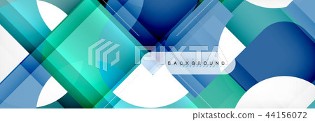 Colorful squares composition abstract banner. Illustration for business brochure or flyer Colorful squares composition abstract banner. Illustration for business brochure or flyer 44156072