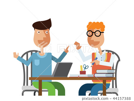 study, duologue, conversation 44157388