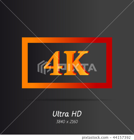 Ultra HD letters icon 44157392