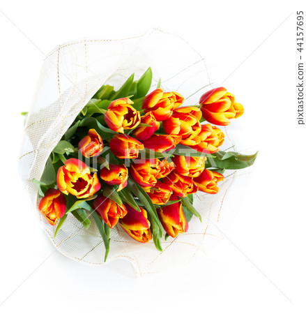 Bouquet of orange tulips Bouquet of orange tulips 44157695