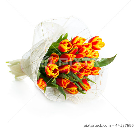 Bouquet of orange tulips Bouquet of orange tulips 44157696