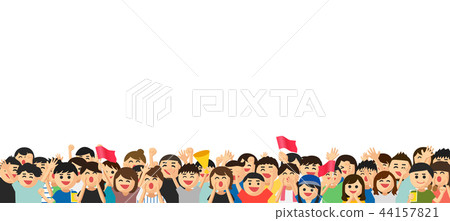 一個歡呼的人的例證-插圖素材 [44157821] - PIXTA圖庫