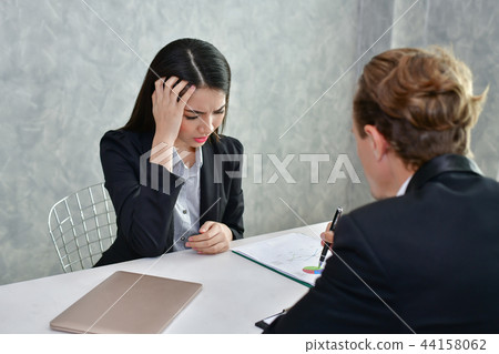 Business Concepts. Businesspeople is working in office. they tal 44158062