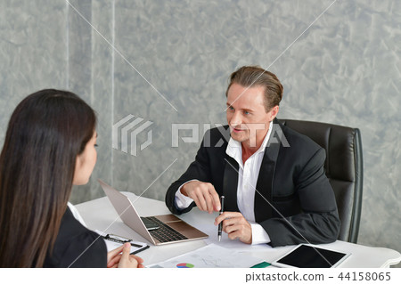Business Concepts. Businessman is working in office. Business Pe Business Concepts. Businessman is working in office. Business Pe 44158065