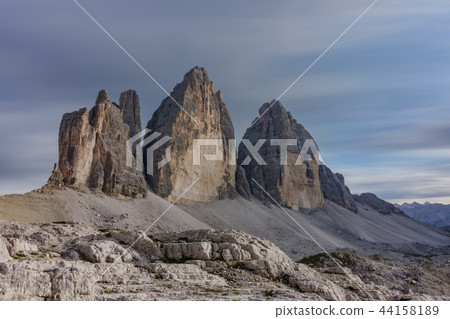 Tre Cime di Lavaredo at sunset ultra long exposure 44158189