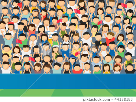 Watching sports illustration 44158193