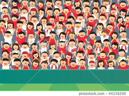 Watching sports illustration 44158200