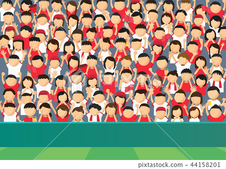 Watching sports illustration 44158201