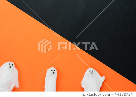 Table top view decoration Happy Halloween day. 44158734