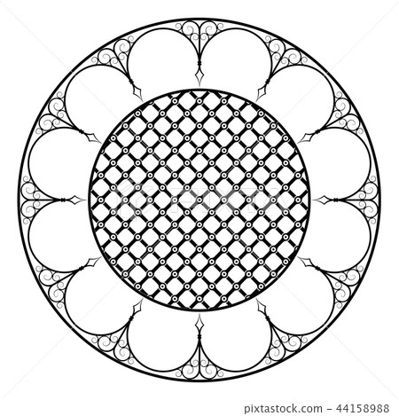 Decorative round frame Decorative round frame 44158988