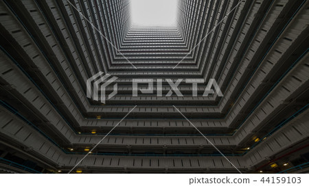 Inside square building, Hong Kong 44159103